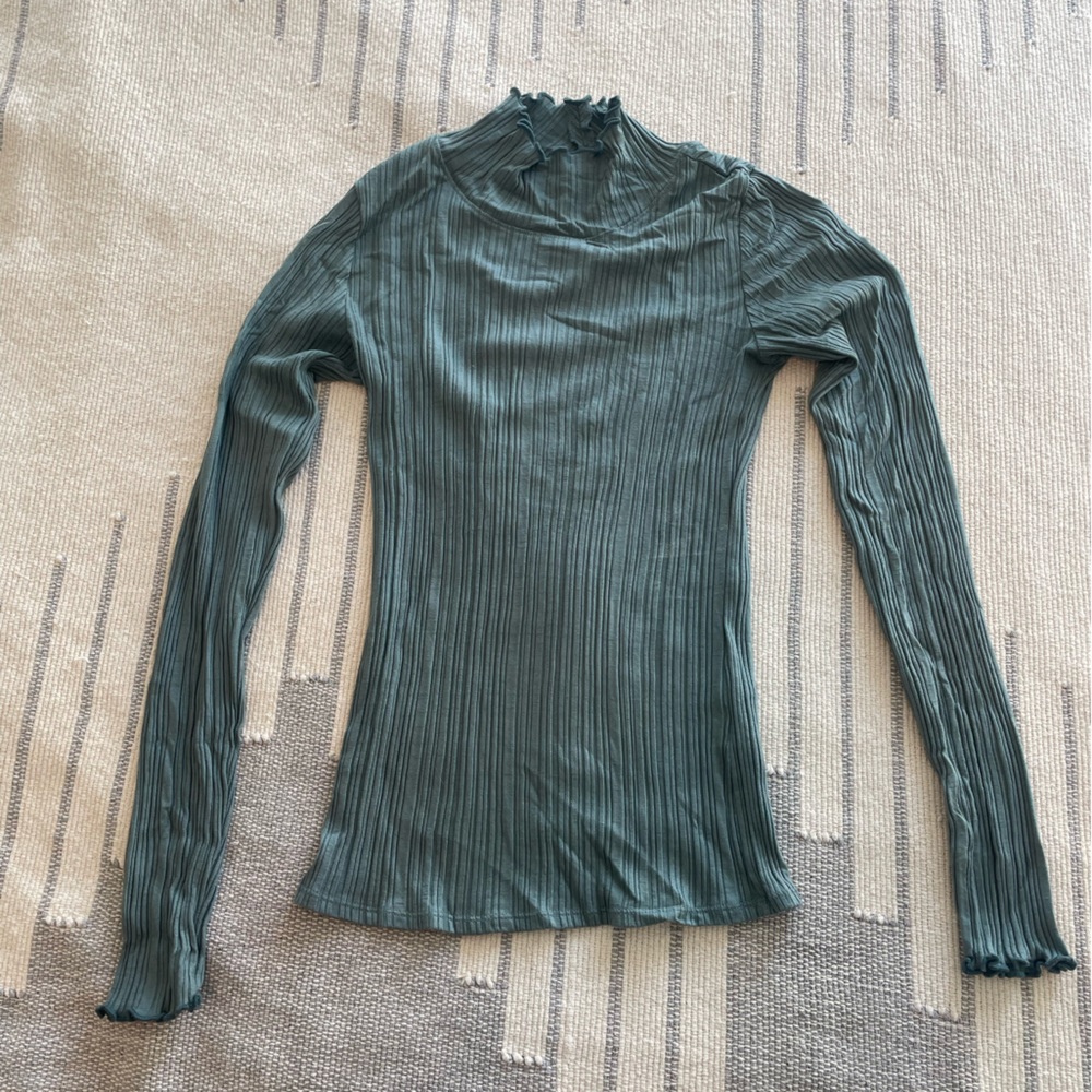 Everlane blue rubbed turtleneck